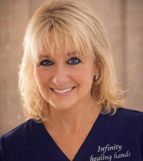 Infinity Healing Hands brochure-inspired healing imagery